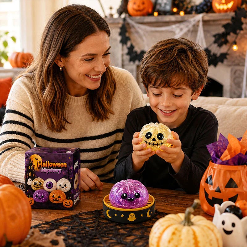 🎃 Halloween Dumpling Squeeze Squishy Toy|Premium Gift Box Set🎁