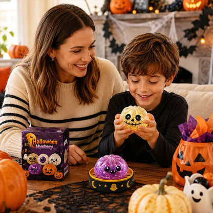 🎃 Halloween Dumpling Squeeze Squishy Toy|Premium Gift Box Set🎁