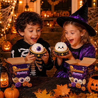 🎃 Halloween Dumpling Squeeze Squishy Toy|Premium Gift Box Set🎁