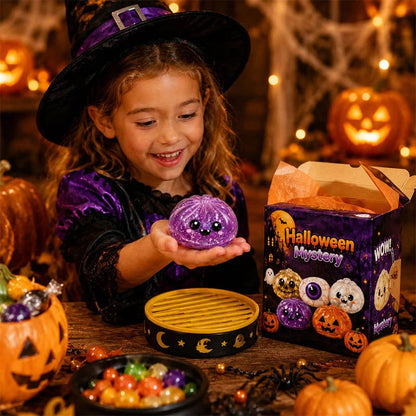🎃 Halloween Dumpling Squeeze Squishy Toy|Premium Gift Box Set🎁