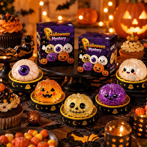 🎃 Halloween Dumpling Squeeze Squishy Toy|Premium Gift Box Set🎁