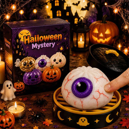 🎃 Halloween Dumpling Squeeze Squishy Toy|Premium Gift Box Set🎁