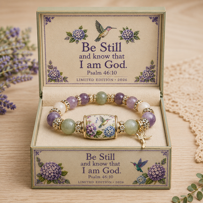Hummingbird Garden Faith Bracelet