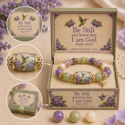 Hummingbird Garden Faith Bracelet