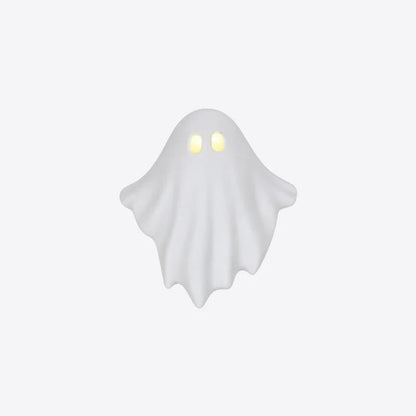 👻✨Luminous Ghost Table Edge Ornaments, Warm Mini LED Ghost Decor for Halloween Party Tabletop