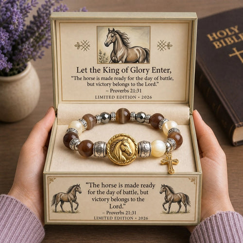 🐎King of Glory Horse Faith Bracelet❤️Inspired by Proverbs 21:31✝️