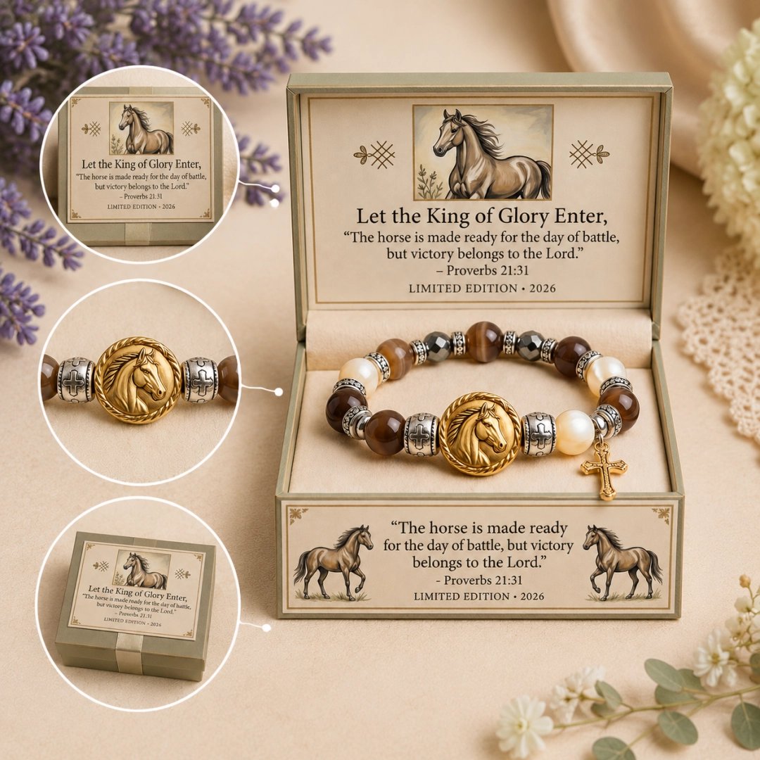🐎King of Glory Horse Faith Bracelet❤️Inspired by Proverbs 21:31✝️