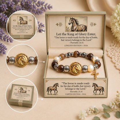 🐎King of Glory Horse Faith Bracelet❤️Inspired by Proverbs 21:31✝️