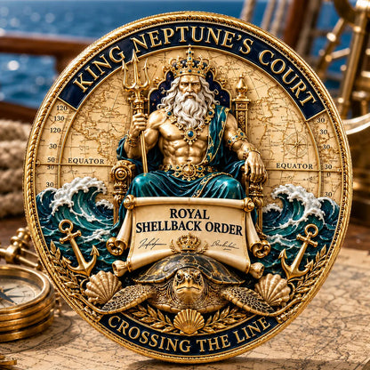🔥Summer Sale 50% OFF🔥 - King Neptune’s Court – Crossing the Equator Commemorative Coin