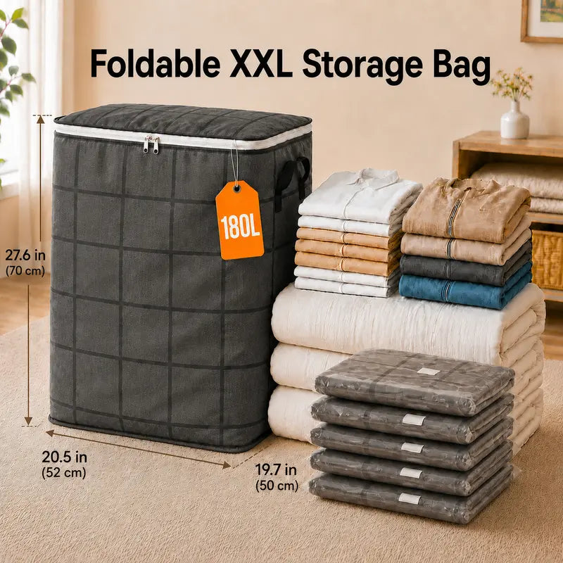 🔥Limited Time 50% OFF Large Capacity Foldable Fabric Clothes Storage Bin
