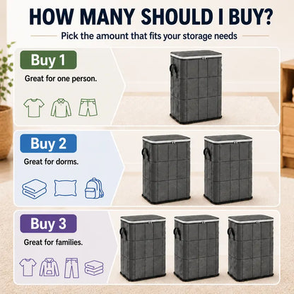 🔥Limited Time 50% OFF Large Capacity Foldable Fabric Clothes Storage Bin