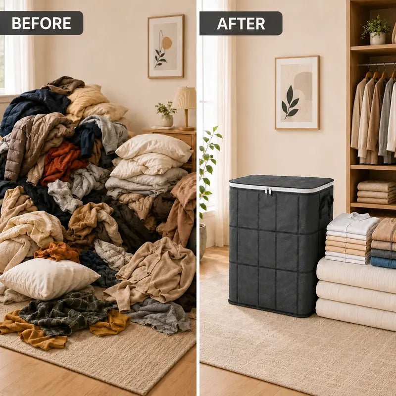 🔥Limited Time 50% OFF Large Capacity Foldable Fabric Clothes Storage Bin