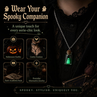 🔥 Last Day 50% OFF-Ghost Adoption Necklace,Funny Halloween Jewelry Gift