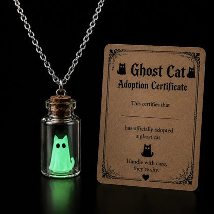 🔥 Last Day 50% OFF-Ghost Adoption Necklace,Funny Halloween Jewelry Gift