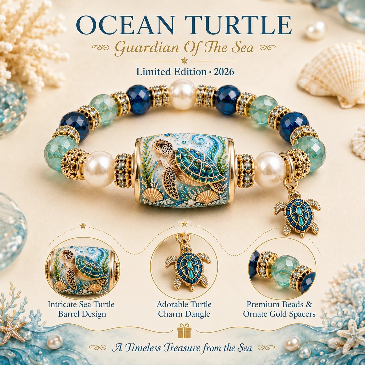 💥 Last Day 60% OFF-🌊2026 Limited Ocean Guardian Beaded Bracelet