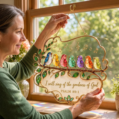 🎵Psalm 89:1 Songbird Window Hanging Suncatcher