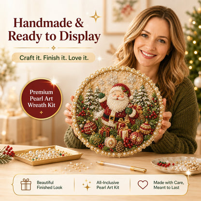 Last Day 50% OFF - 🌸🌻🍂🎄 Four Seasons & Holiday Pearl Art Hanging Wreath Kit