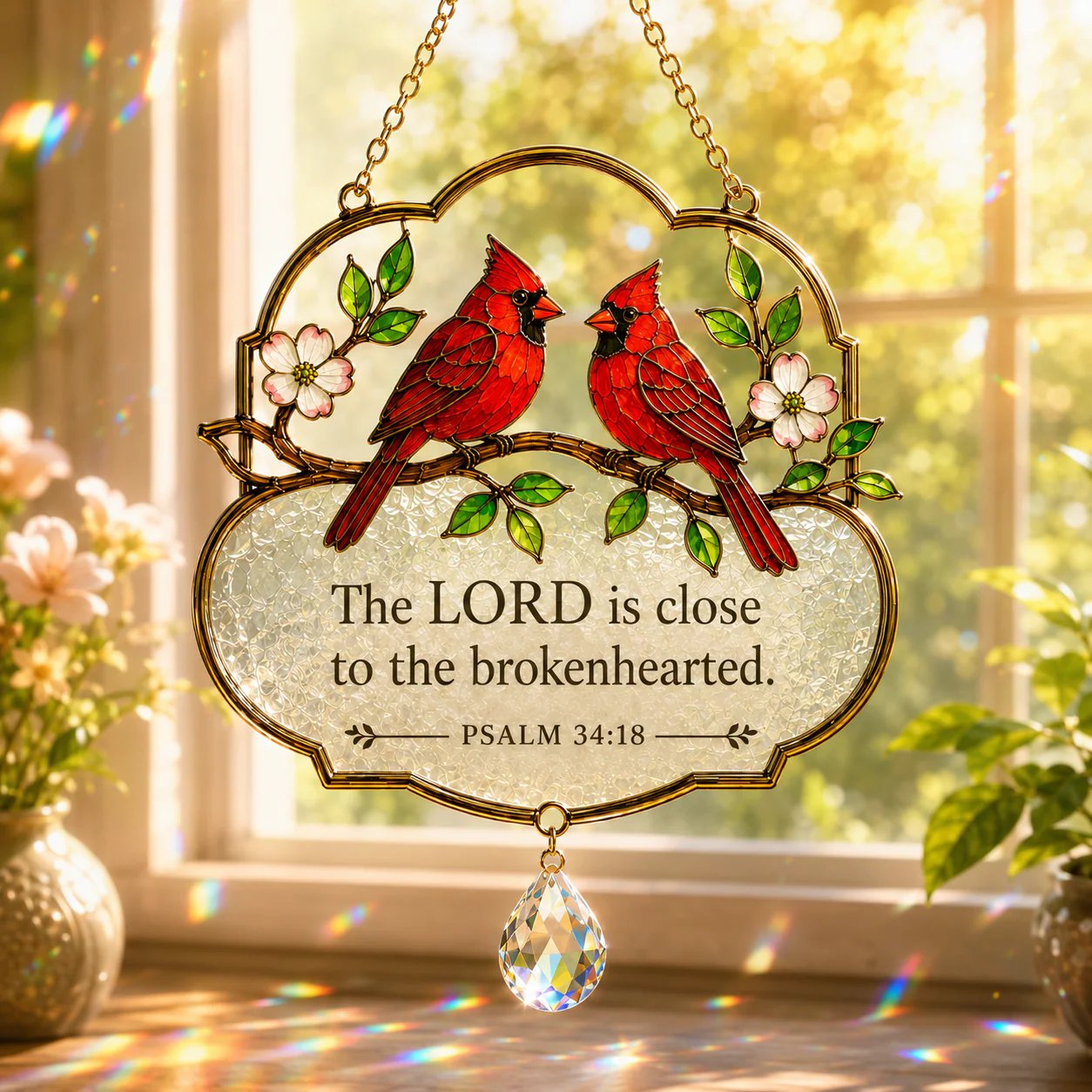 🕊️Christian Scripture Bird Suncatcher