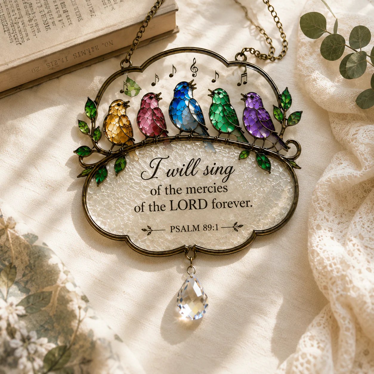 🕊️Christian Scripture Bird Suncatcher