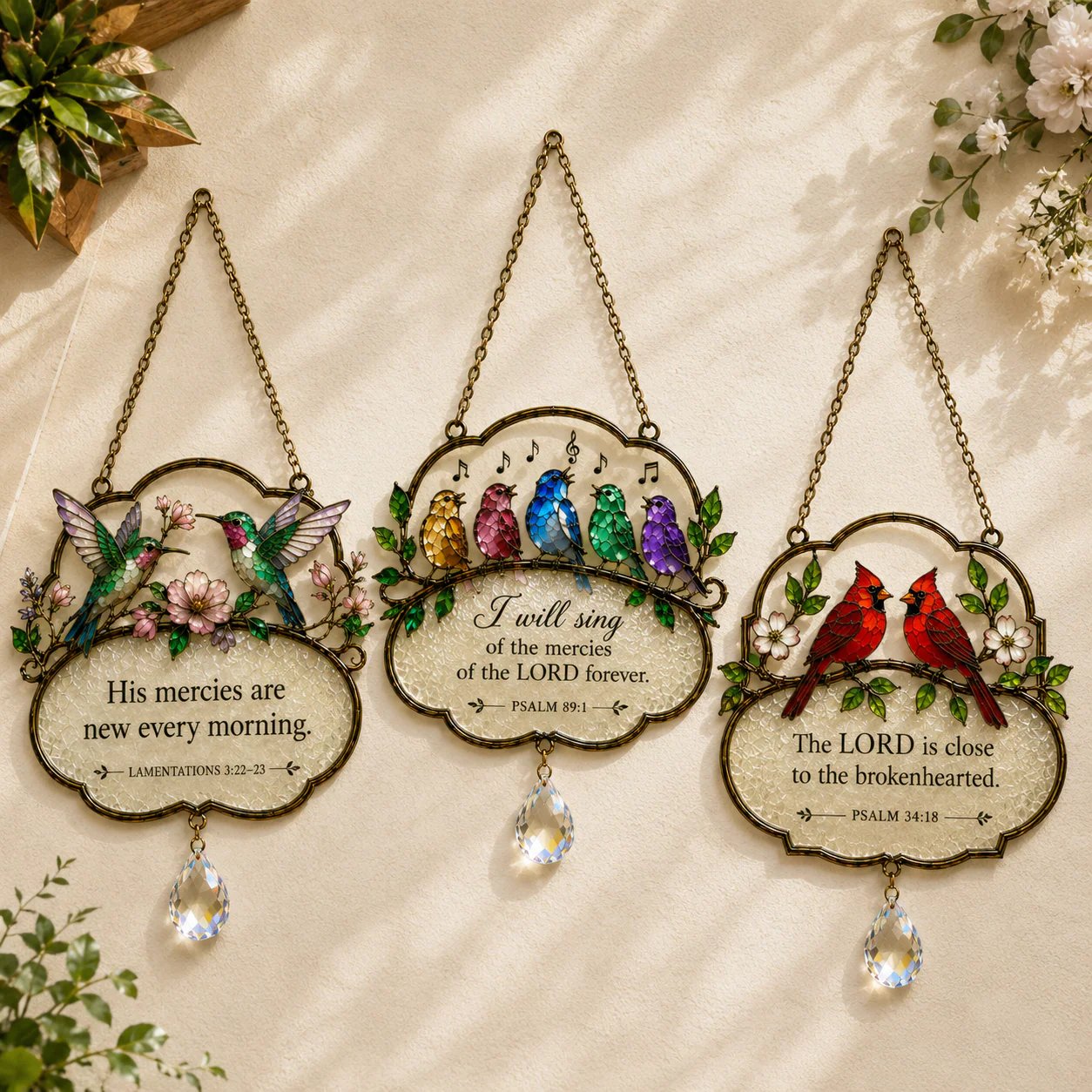 🕊️Christian Scripture Bird Suncatcher