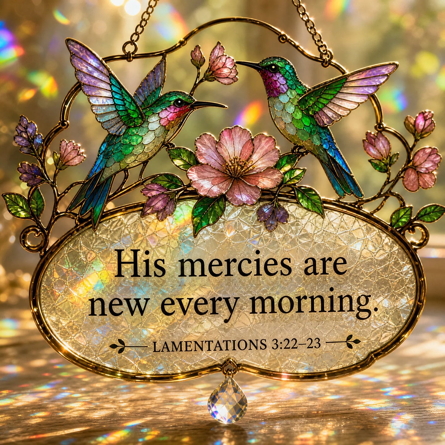 🕊️Christian Scripture Bird Suncatcher