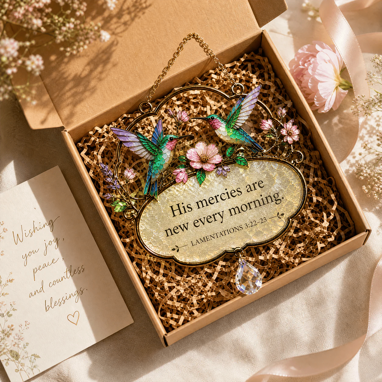 🕊️Christian Scripture Bird Suncatcher