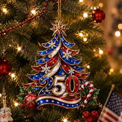 🎉USA 250th Anniversary Christmas Ornament