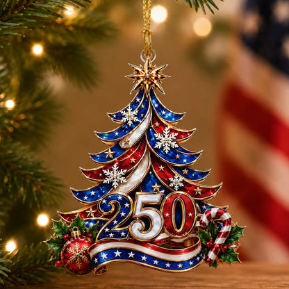 🎉USA 250th Anniversary Christmas Ornament