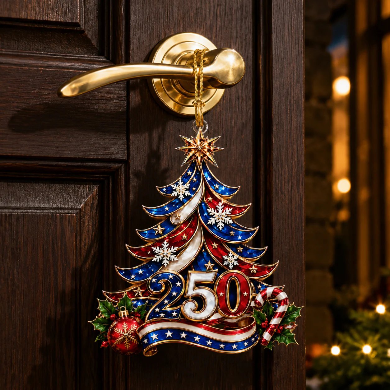 🎉USA 250th Anniversary Christmas Ornament