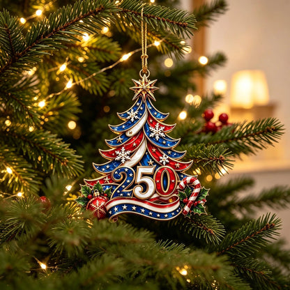 🎉USA 250th Anniversary Christmas Ornament