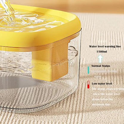 🔥Limited Time 50% OFF 1500ml（50.73oz） Silent USB Automatic Pet Water Fountain