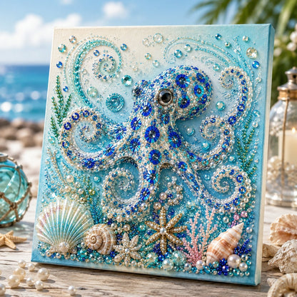 💥 Last Day 60% OFF - 🌊💙 Ocean Theme Pearl Art DIY Kit|Relaxing DIY Craft to Create Stunning Coastal Artwork