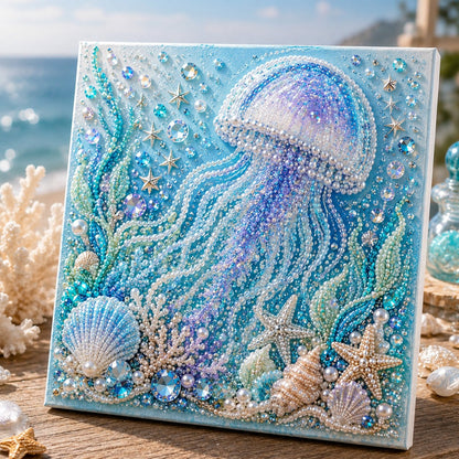 💥 Last Day 60% OFF - 🌊💙 Ocean Theme Pearl Art DIY Kit|Relaxing DIY Craft to Create Stunning Coastal Artwork