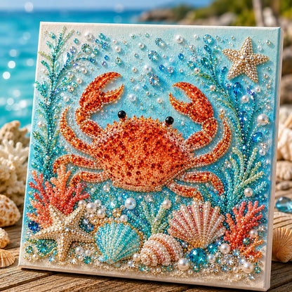 💥 Last Day 60% OFF - 🌊💙 Ocean Theme Pearl Art DIY Kit|Relaxing DIY Craft to Create Stunning Coastal Artwork