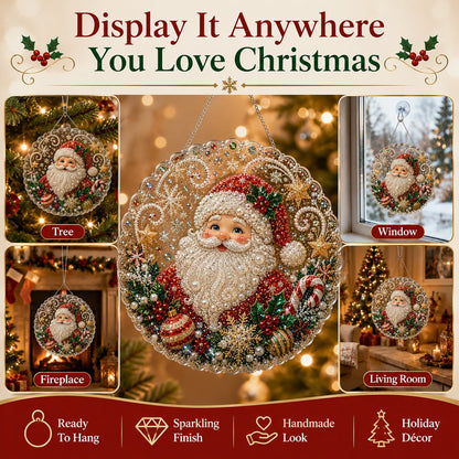 🎄 LAST DAY 50% OFF – ✨ Christmas Pearl Diamond Art Hanging Ornament Kit