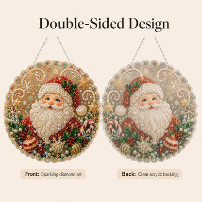 🎄 LAST DAY 50% OFF – ✨ Christmas Pearl Diamond Art Hanging Ornament Kit