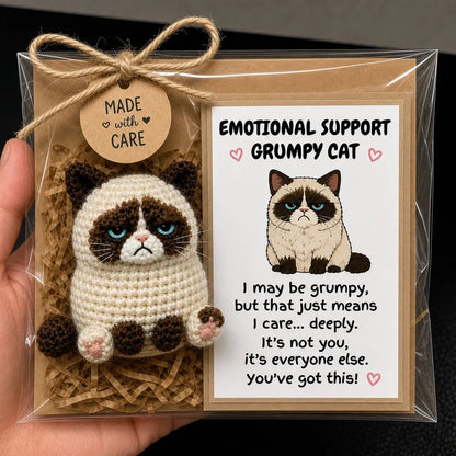 🔥Limited Time 50% OFF🧶 Handmade Crochet Emotional Support Animal Pocket Doll
