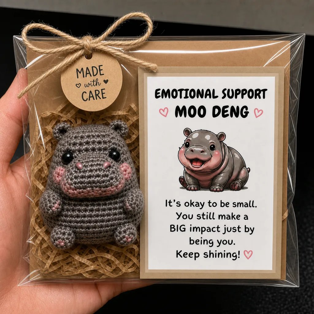 🔥Limited Time 50% OFF🧶 Handmade Crochet Emotional Support Animal Pocket Doll