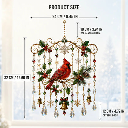 🔥Last Day 50% OFF - Handmade Christmas Stained Glass Window Hanging