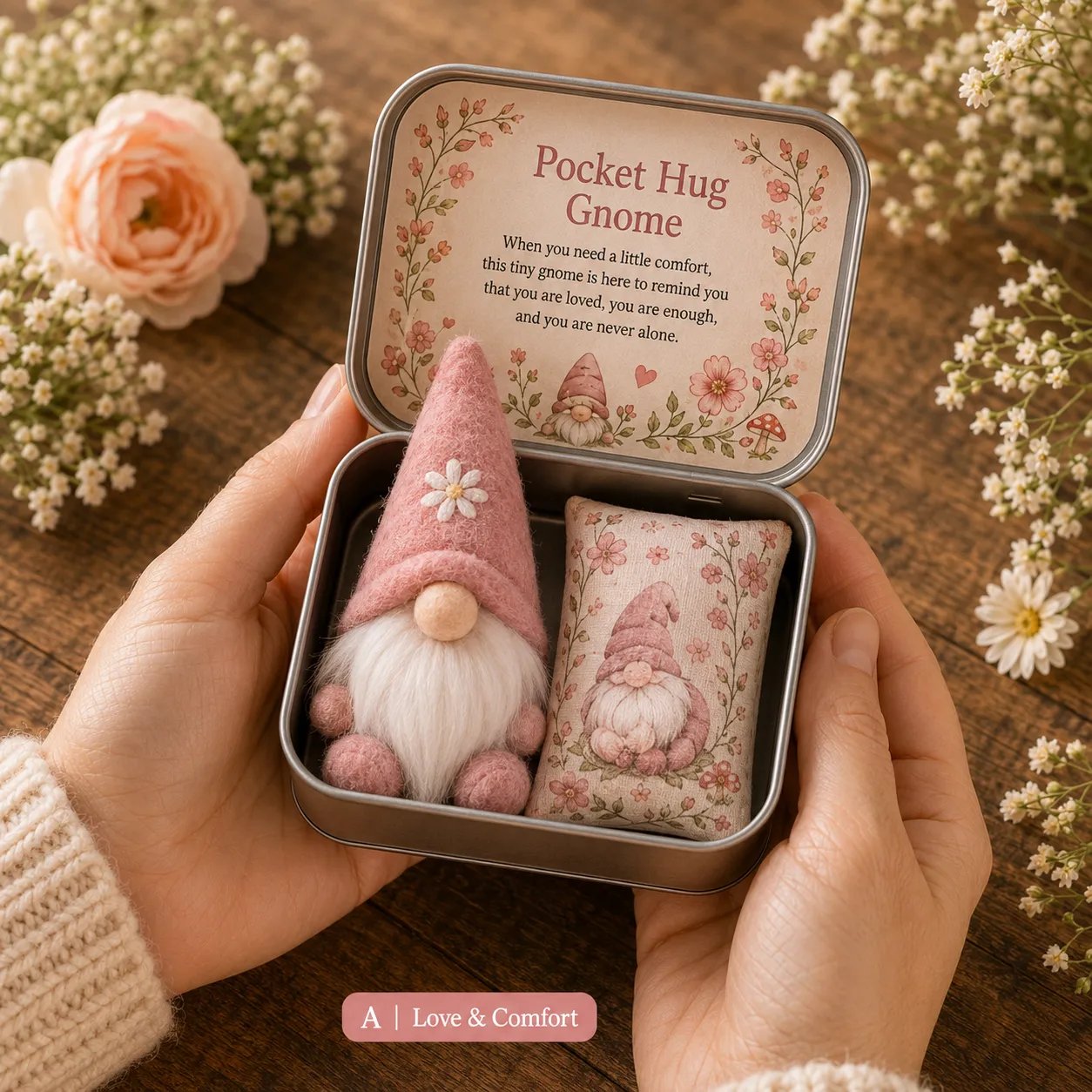 🔥Last Day 50% OFF -💌 Pocket Hug Gnome Comfort Gift Tin