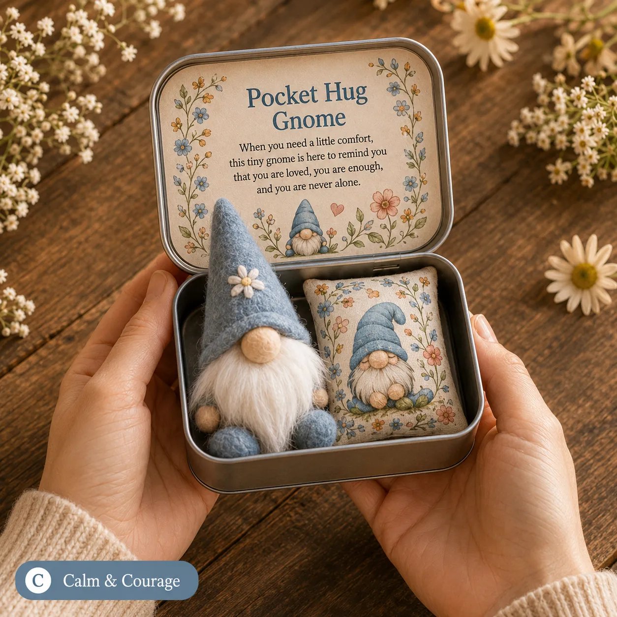 🔥Last Day 50% OFF -💌 Pocket Hug Gnome Comfort Gift Tin