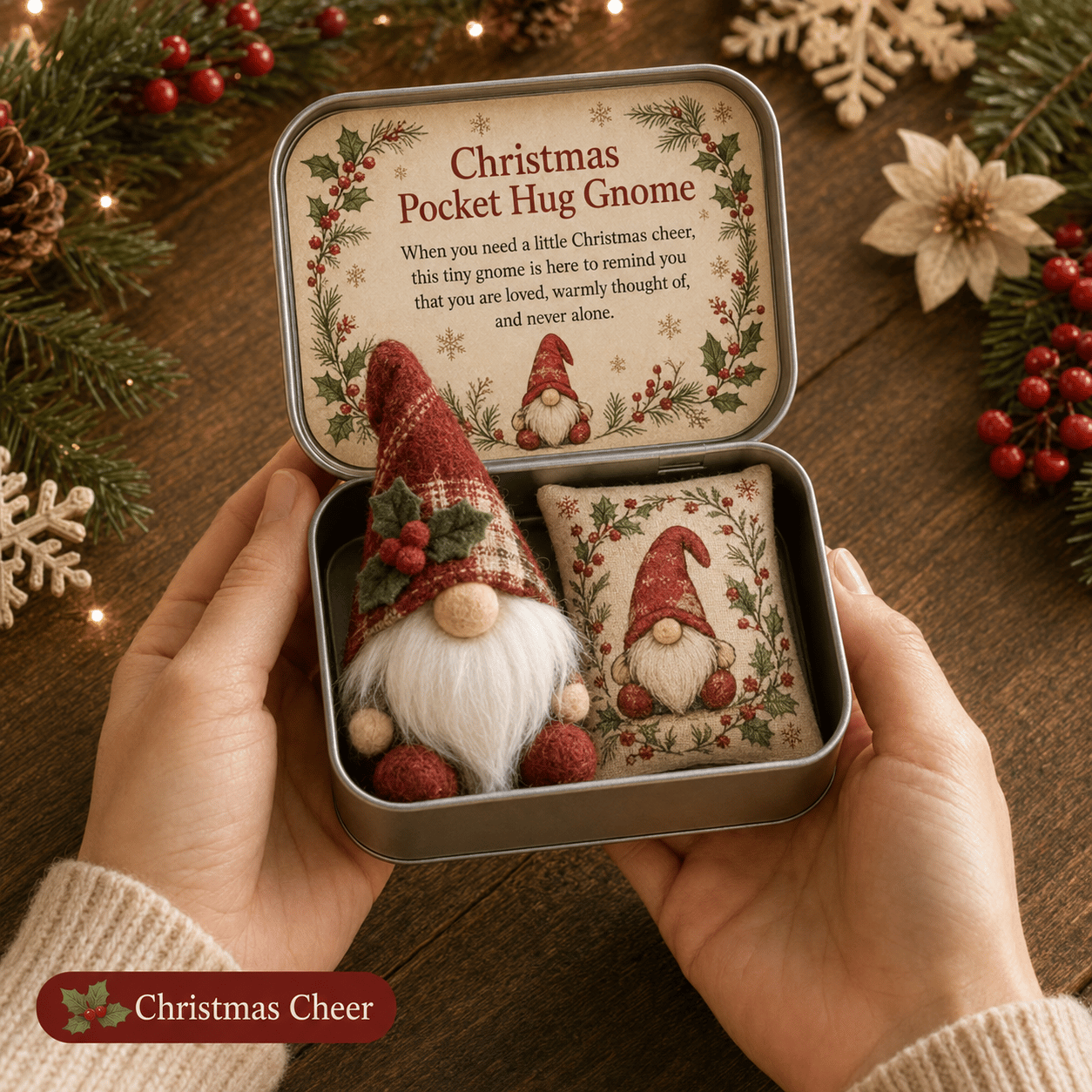 🔥Last Day 50% OFF -💌 Pocket Hug Gnome Comfort Gift Tin