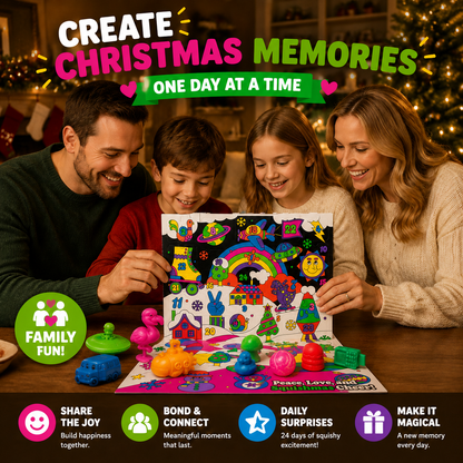 🔥Limited Time 50% OFF🎄 24-Day Cute Squishy Toy Advent Calendar | Christmas Countdown Sensory Surprise Box for Kids