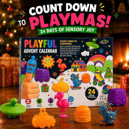 🔥Limited Time 50% OFF🎄 24-Day Cute Squishy Toy Advent Calendar | Christmas Countdown Sensory Surprise Box for Kids