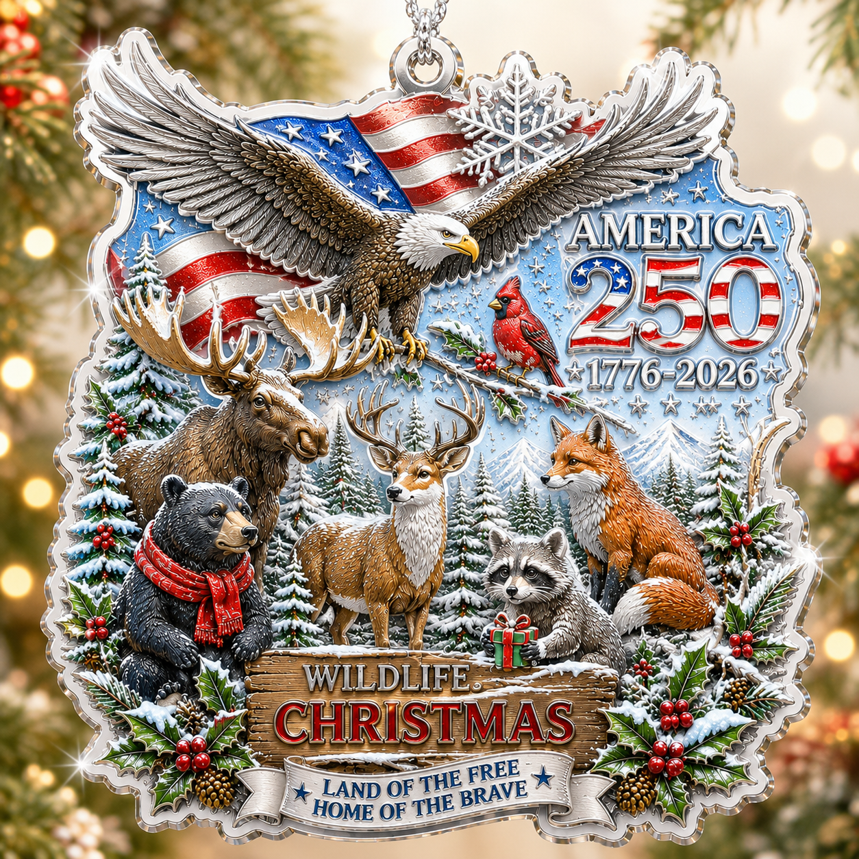 🔥LAST DAY 50% OFF ❄America 250™ Christmas Heritage Ornament
