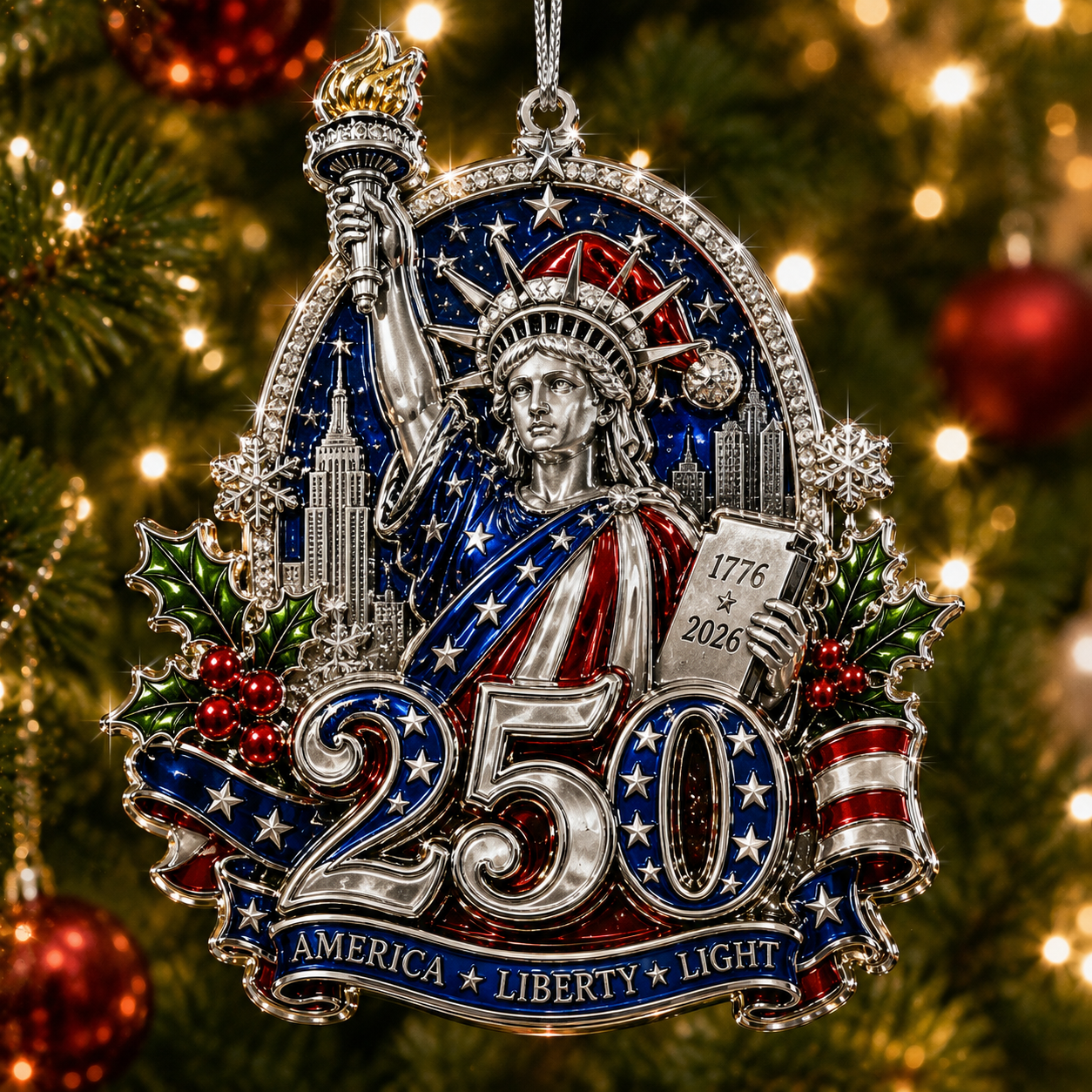 🔥LAST DAY 50% OFF ❄America 250™ Christmas Heritage Ornament