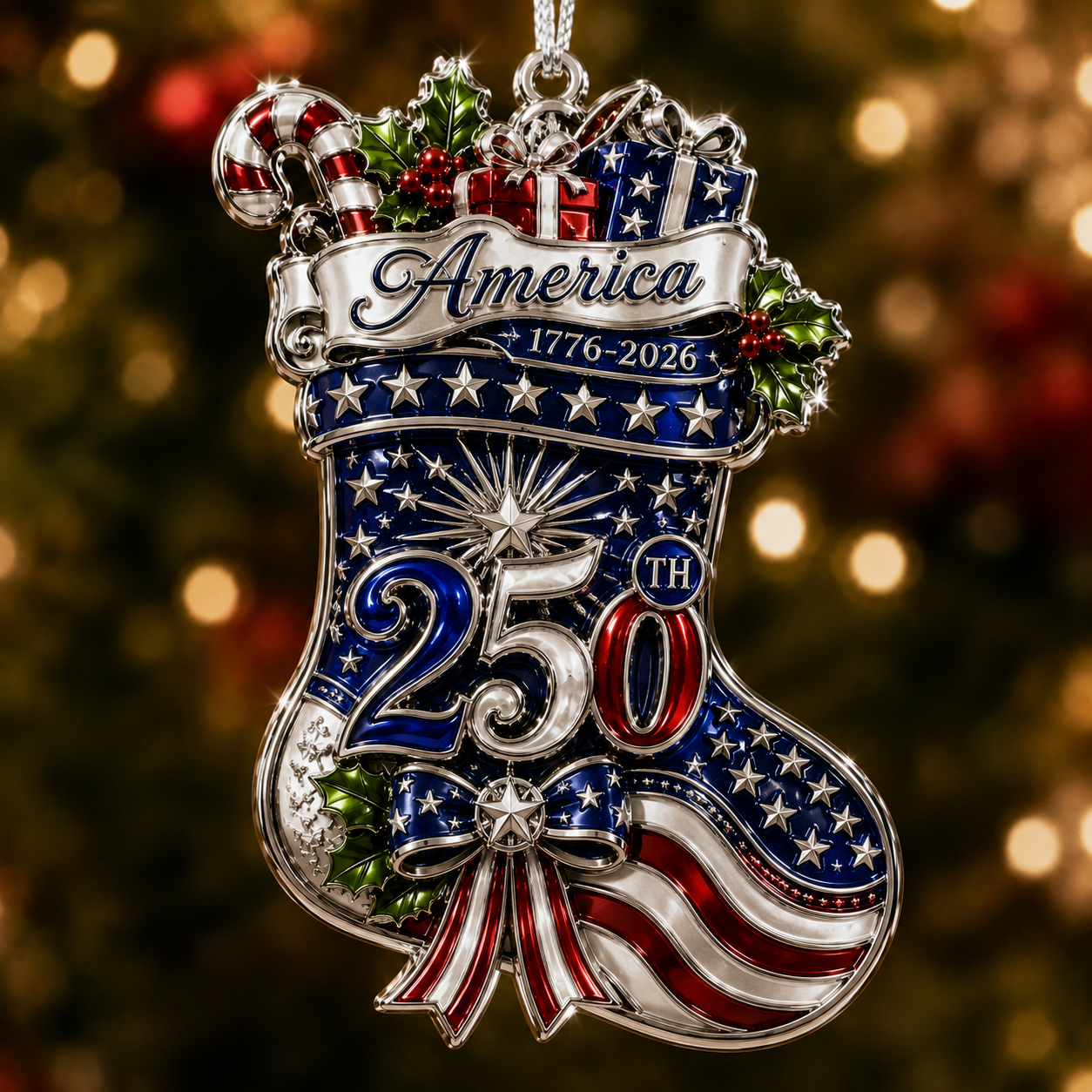 🔥LAST DAY 50% OFF ❄America 250™ Christmas Heritage Ornament