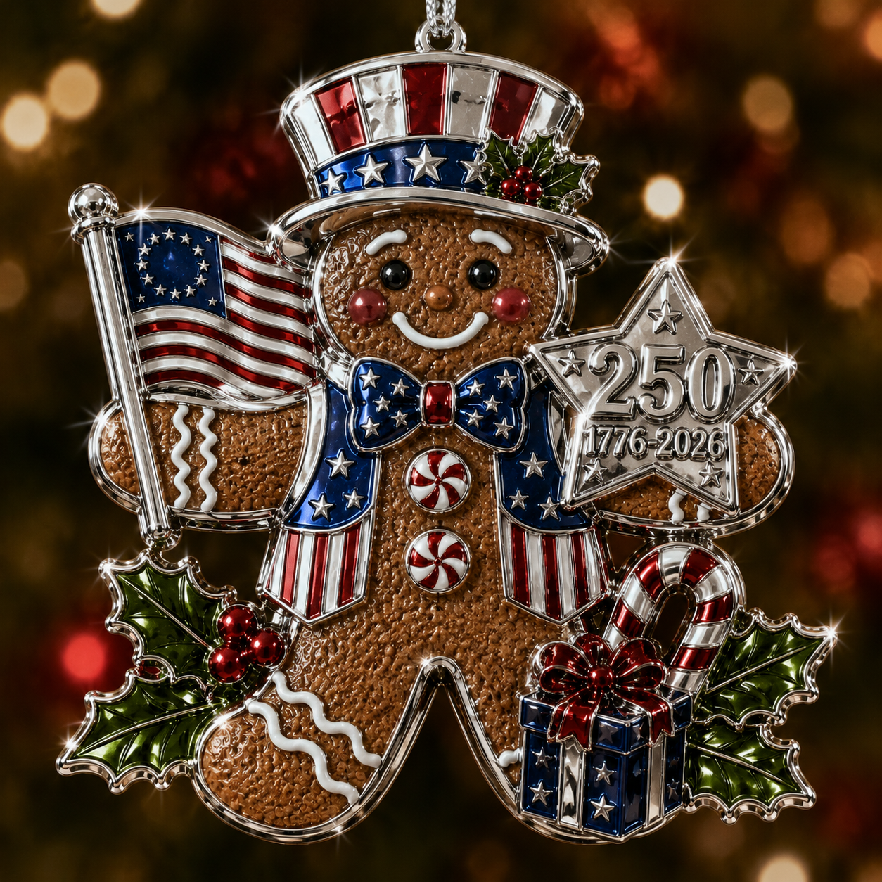 🔥LAST DAY 50% OFF ❄America 250™ Christmas Heritage Ornament