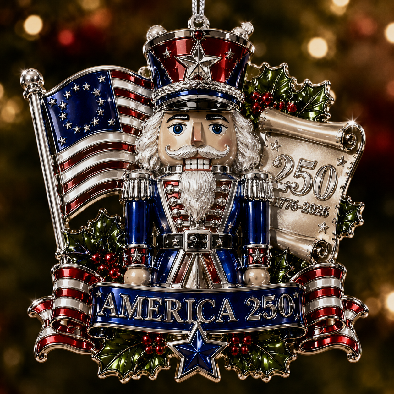 🔥LAST DAY 50% OFF ❄America 250™ Christmas Heritage Ornament