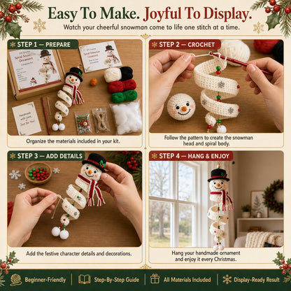 🔥HOT SALE 50% OFF☃️Crochet Christmas Spiral Ornament DIY Kit